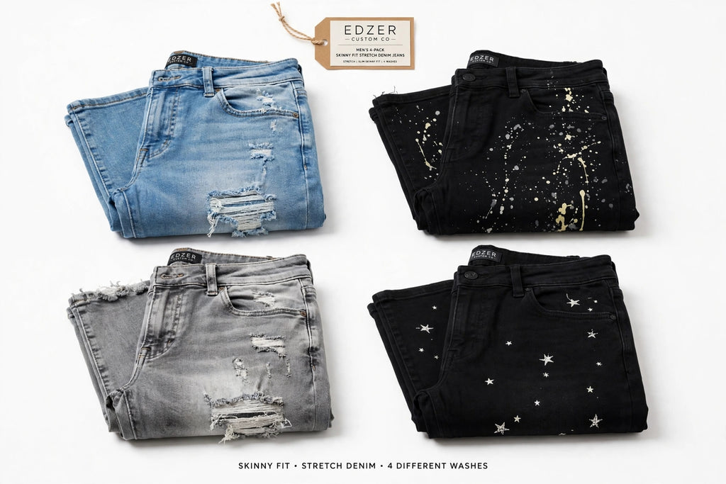 EDZER CUSTOM CO- Pack 4 jeans 👖 SKINNY..."?